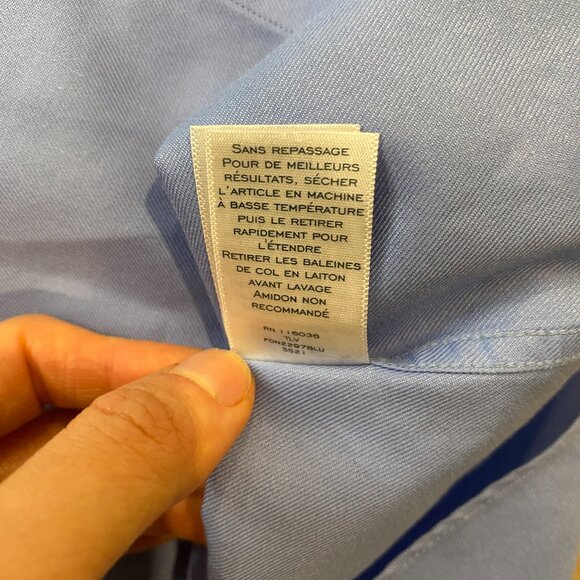 Charles Tyrwhitt Non-Iron Twill Dress Shirt Extra Slim Fit (16/33 inches) - Picture 5 of 8